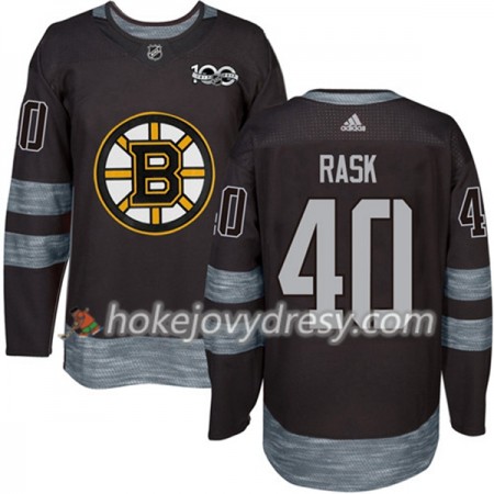 Pánské Hokejový Dres Boston Bruins Tuukka Rask 40 1917-2017 100th Anniversary Adidas Černá Authentic